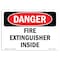 Signmission OSHA, Fire Extinguisher Inside, 10in X 7in Rigid Plastic, 7" W, 10" L, Landscape, OS-DS-P-710-L-2380 OS-DS-P-710-L-2380 - alternate 1